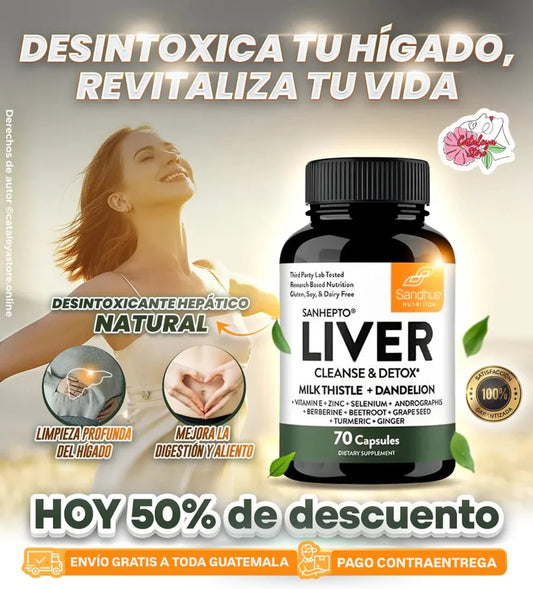 LIVER CLEANSE - 2x1 Detox Premium 140 Cápsulas