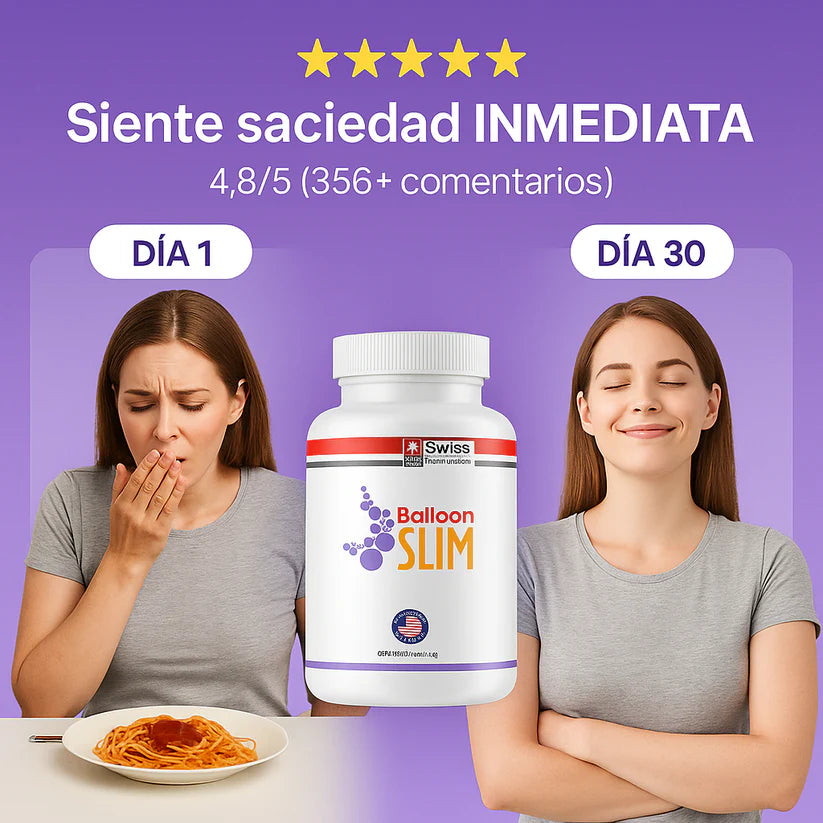 Balloon Slim™ Cápsulas de Saciedad Gástrica (120 cápsulas)
