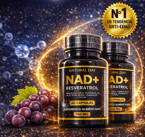 2x1 Resveratrol + NAD Premium (120 Cápsulas)