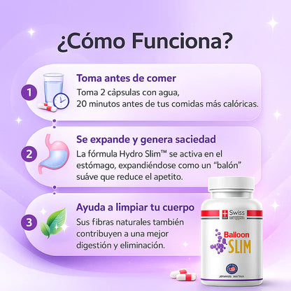 Balloon Slim™ Cápsulas de Saciedad Gástrica (120 cápsulas)
