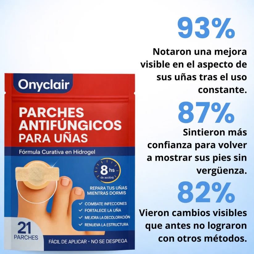 2x1  NailClear Pro™ – Parches Intensivos Antihongos para Uñas (32 Parches)