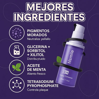 V34 White Smile™ - Crema Blanqueadora de Efecto Inmediato
