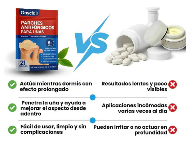 2x1  NailClear Pro™ – Parches Intensivos Antihongos para Uñas (32 Parches)