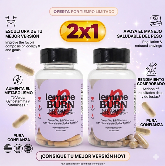 Lemme Burn: Súper Combo Quemador 2x1 (120 Cápsulas)