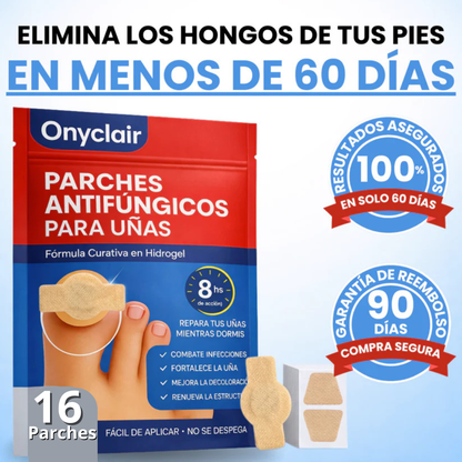 2x1  NailClear Pro™ – Parches Intensivos Antihongos para Uñas (32 Parches)